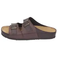 Brinkmann Herren Pantoletten Clogs Schnalle 600192, Größe:44 EU, Farbe:Braun