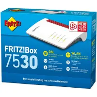 FRITZ! AVM Box 7530 - Wireless Router - DSL-Modem - 4-Port-Switch - GigE - 802.11a/b/g/n/ac - Dual-Band - VoIP-Telefonadapter (DECT)