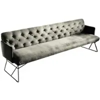 KAWOLA ESSZIMMERBANK CHARME Silber Velvet