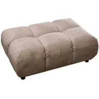 KAWOLA Polsterhocker VIVIEN Hockerbank Velvet sand