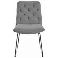 KAWOLA Stuhl NEW CHARME Esszimmerstuhl Cord grau