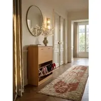 KADIMA DESIGN Schuhkipper KIEL matt 2 Fächer 75 x 87 x 24 cm in Buche | Gr.: onesize