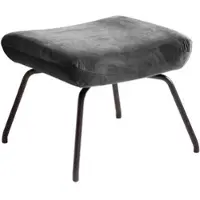 KAWOLA Hocker LOTTE Polsterhocker velvet stone