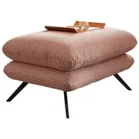 KAWOLA Hocker CHARME Hockerbank Cord rosa