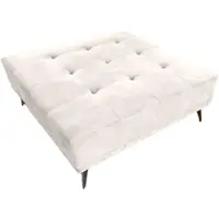 KAWOLA HOCKER WIOLO Cremeweiß Velvet