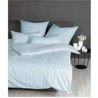 Janine Edelflanell Bettwäsche Chinchilla S 78060 140x200 cm + 70x90 cm perlblau