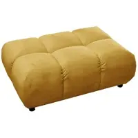 KAWOLA HOCKERBANK VIVIEN Gelb Velvet