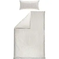 Erwin Müller Mako-Satin Wendebettwäsche in taupe-weiß | Gr.: 135x200 cm + 40x80 cm