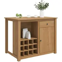 vidaXL Kücheninsel Set 2 stk. PANAMA Honigwachs 112 x 77 x 90 cm