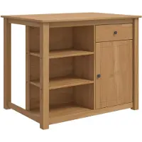 vidaXL Kücheninsel Set 2 stk. PANAMA Honigwachs 112 x 77 x 90 cm