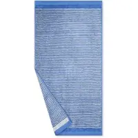 Ross Walk-Frottier Handtücher Querstreifen 4840 Duschtuch 70x140 cm | kornblumenblau-granit - blau