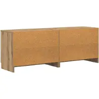vidaXL Bettschrank 2 pcs Artisan-Eiche 66 x 35 x 48 cm Holzwerkstoff
