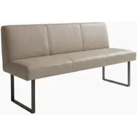 KAWOLA Esszimmerbank ELEEN Leder grau 163cm