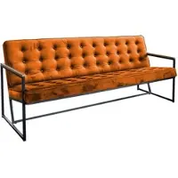 KAWOLA POLSTERBANK ARLY Orange Velvet