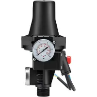 Wiltec Druckschalter SKD-3 230V 1-phasig bis 10 bar, Druckwächter mit Trockenlaufschutz für Hauswasserwerke und Pumpen, zuverlässige Pumpensteuerung