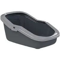 Peewee EcoMinor Katzentoilette, anthrazitgrau/hellgrau