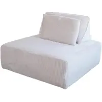 KAWOLA Hocker WIOLO SOFT Polsterhocker mit Rückenkissen Cord hellgrau