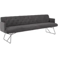 KAWOLA ESSZIMMERBANK CHARME Grau Cord