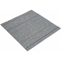 vidaXL Teppichfliese Hellgrau mit Streifen 50 x 50 cm 4 pcs