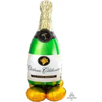 Amscan Folienballon AirLoonz Champagnerflasche 152cm