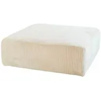 KAWOLA Hocker WIOLO SOFT Sitzelement für Modulsofa Cord cremeweiß