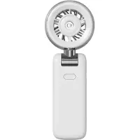 StarTech.com Handventilator - Faltbarer Mini-Ventilator - 5 Stufen - Wiederaufladbarer Lithiumakku - Leise - Digitales Display - Sprühfunktion - Weiß
