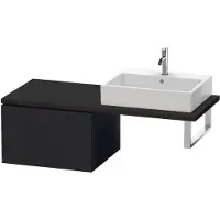 Duravit L-Cube Unterschrank für Konsole, 1 Auszug, 620x400x547mm, LC583301616, Farbe: Eiche Schwarz Dekor