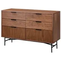 Home24 Sideboard KNIVS 6 Schubladen in Walnuss | Gr.: onesize