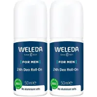 Weleda for Men 24 h Deo Roll-on 2x 2x50 ml Flaschen
