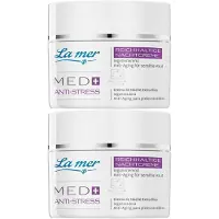 La Mer Med+ Anti-Stress reichhalt.Nachtcre.o.Parf. 2x 2x50 ml Nachtcreme