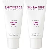 Santaverde Aloe Vera Creme rich ohne Duft 2x 2x30 ml