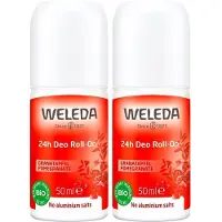 Weleda Granatapfel 24 h Deo Roll-on 2x 2x50 ml Körperpflege