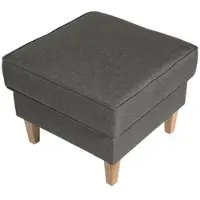 58 aufm Kessel HOCKER Karlen Bezug Flachgewebe Buche natur / hellgrau | Gr.: onesize