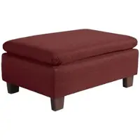 58 aufm Kessel POLSTERHOCKER Kaylil Flachgewebe rot | Gr.: onesize