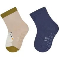 Sterntaler ABS Socken 2er-Pack Hippo in beige | Gr.: 26