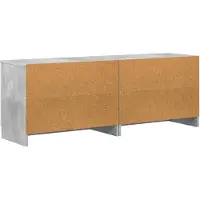 vidaXL Bettschrank 2 pcs Betongrau 66 x 35 x 48 cm Holzwerkstoff