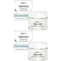 Medipharma cosmetics Hyaluron Nachtcreme regenerierend 2x 2x50 ml Creme