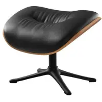 Home24 Polsterhocker ANDERSON in Schwarz | Gr.: onesize
