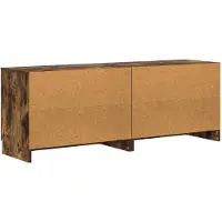 vidaXL Bettschrank mit Tür 2 pcs Geräucherte Eiche 66 x 35 x 48 cm