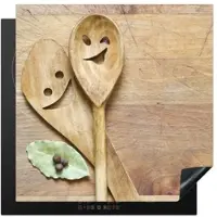 KitchenYeah Herdabdeckplatte Holzlöffel | Gr.: 77 x 59 cm