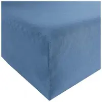 Erwin Müller Interlock-Jersey Spannbettlaken Memmingen in blau | Gr.: 140x200 cm - 160x200 cm