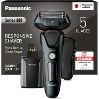Panasonic ES-LV97 Elektrorasierer Herren, Wet & Dry, 5-Wege Scherkopf, Linear-Motor, japanische Edelstahlklingen