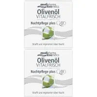 Medipharma cosmetics Olivenöl Vitalfrisch Nachtpflege Creme 2x 2x50 ml