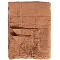 Ib Laursen Klassischer Quilt aus Baumwolle in cognac | Gr.: onesize