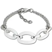 Amello Armband Edelstahl, Keramik ca. 18cm bis 21m Ovale | Gr.: onesize