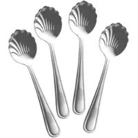 Rice Rostfreier Stahl Teelöffel 4er in silber | Gr.: onesize