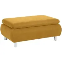 Others HOCKER Kaye Bezug Veloursstoff Metallfuß verchromt / mais | Gr.: onesize