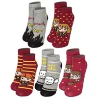 United labels 5er Pack Harry Potter Socken 3 Freunde Kindersocken Söckchen in Mehrfarbig | Gr.: 35-38