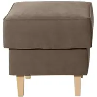 58 aufm Kessel HOCKER Karlen Bezug Veloursstoff Buche natur / sahara | Gr.: onesize