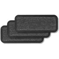 Astra Fußmatte Außen BORDER STAR 3ER SET 3 in Grau | Gr.: 25 x 55 cm